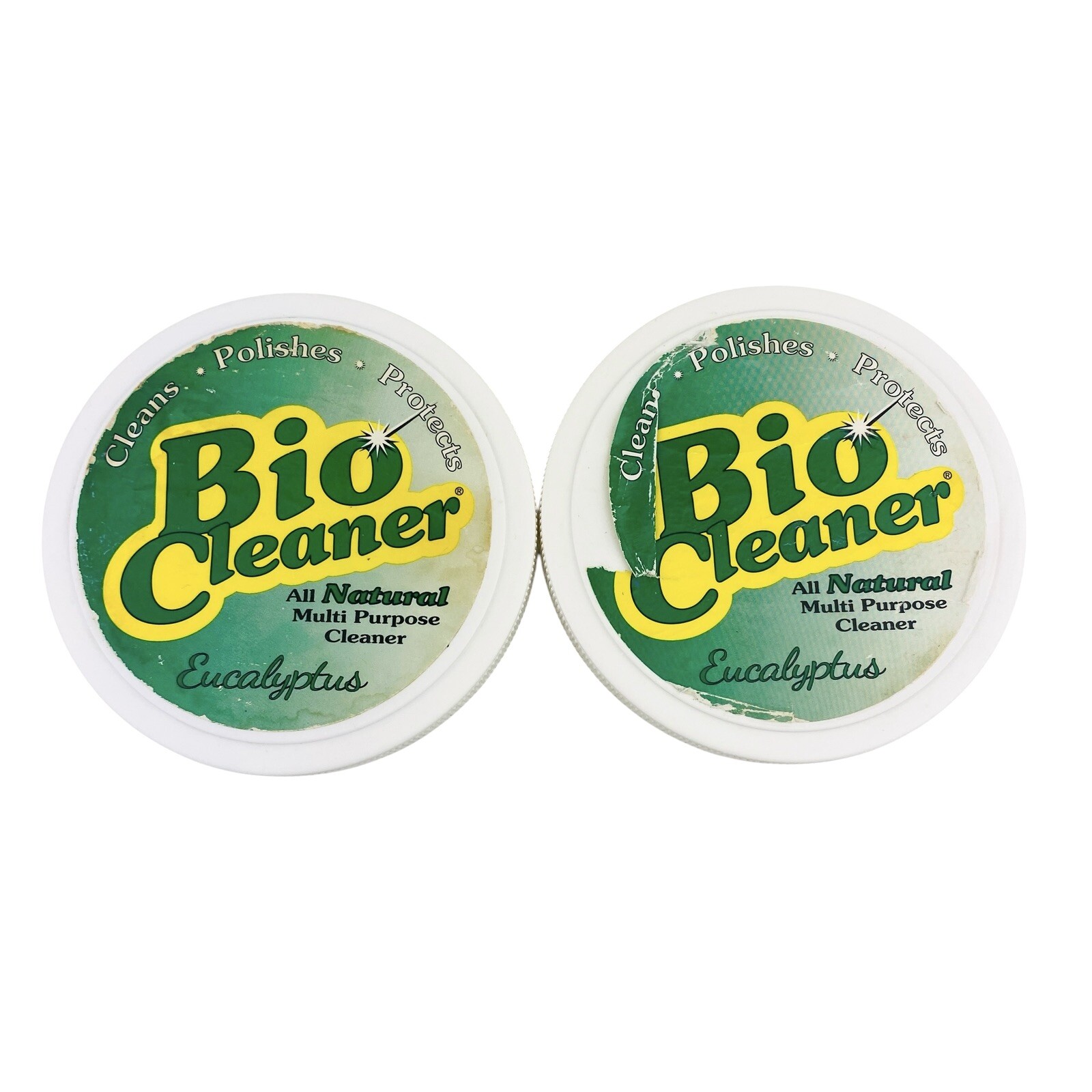 Bio Cleaner Multi Purpose Clay Eucalyptus 2 x 17.5 oz Lightly Used No Sponges