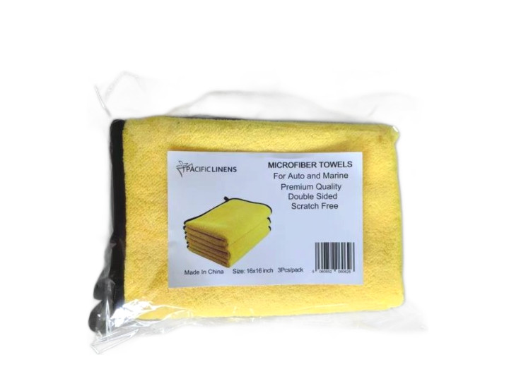 microfiber towel car detailing claning 16×16 inch, 3 pack towels for kitchen