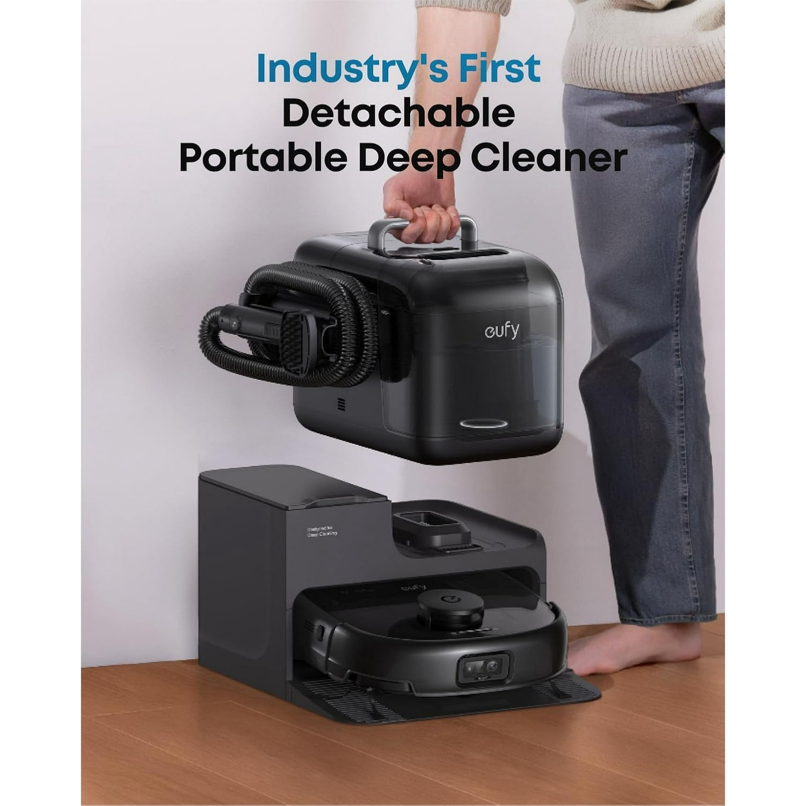 eufy Robot Vacuum and Mop Combo E28, 20,000 Pa Suction- Certified Refurbished