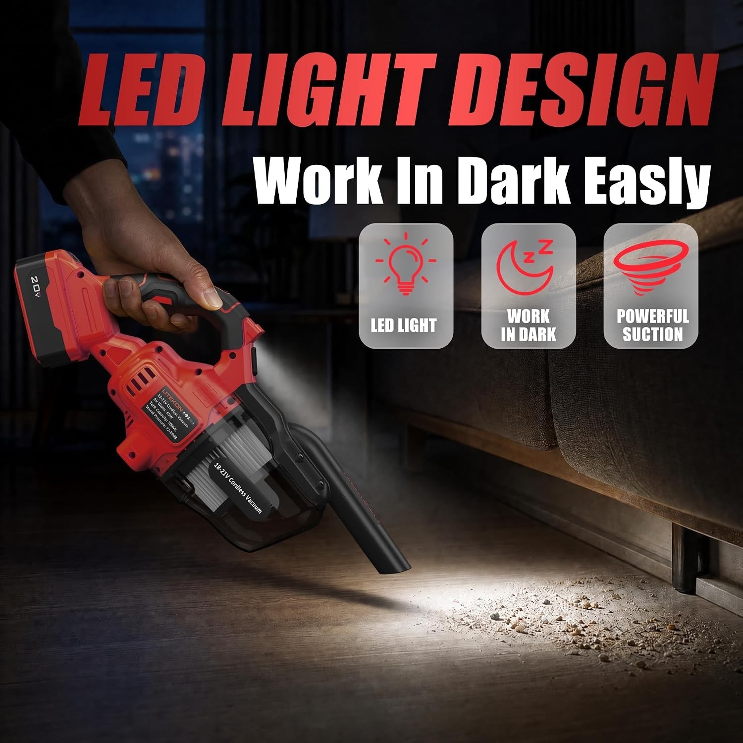 Cordless Vacuum for Milwaukee M18 Battery, 5 in 1 Handheld Electric Vacuum Cl…