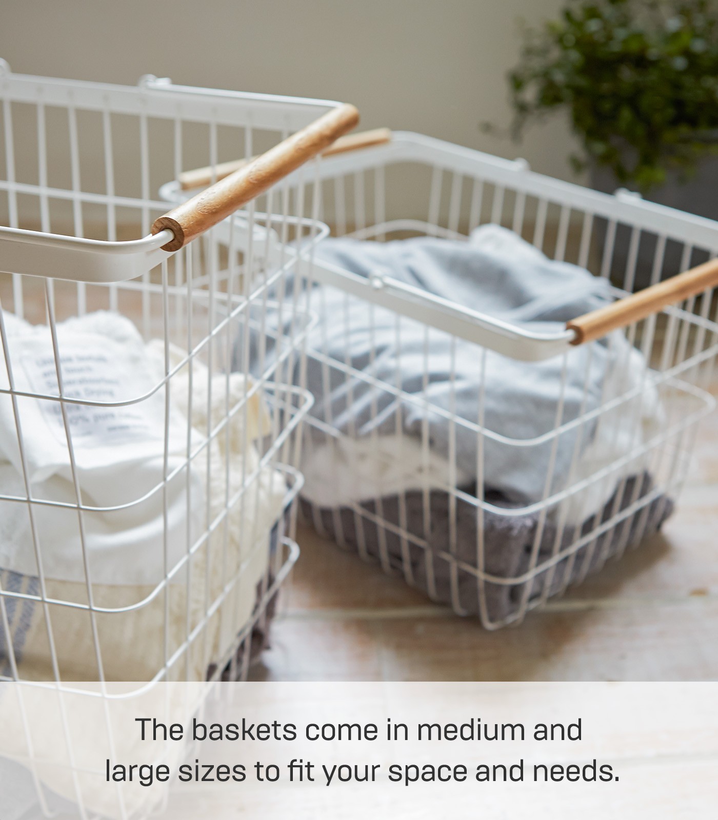 Yamazaki Home TOSCA Laundry Basket – Steel + Wood / Large – 30% OFF MSRP