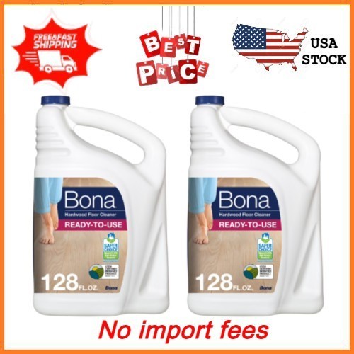 NEW 2 pack Bona Hardwood Floor Cleaner Refill 128 Fl Oz FREESHIPPING