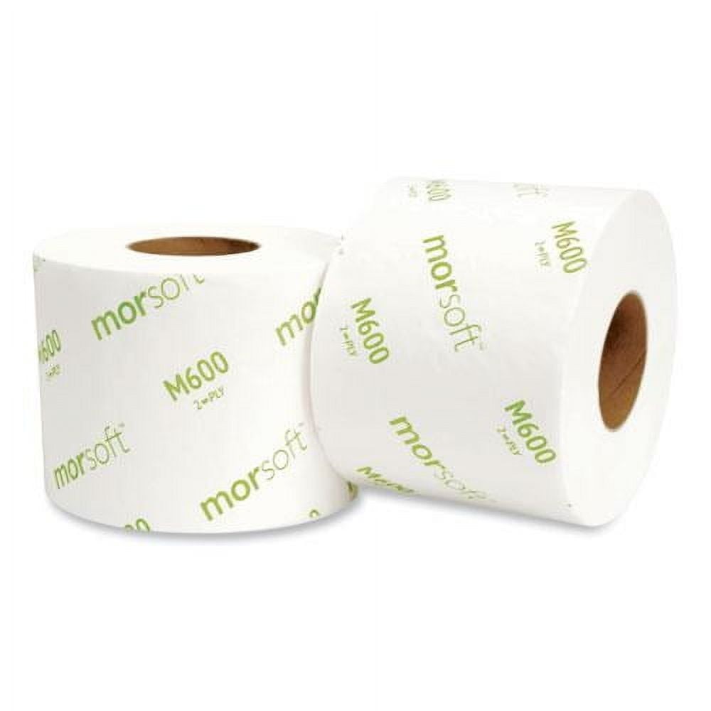 Tissue Morsoft Controlled Toilet Paper Septic Safe 2-Ply White