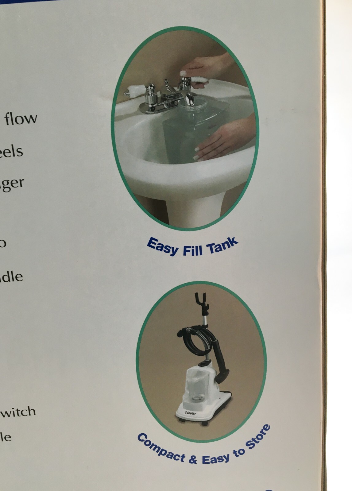New Conair GS10 Deluxe Fabric Steamer w/Telescopic Pole 1300W Clothes Drapes