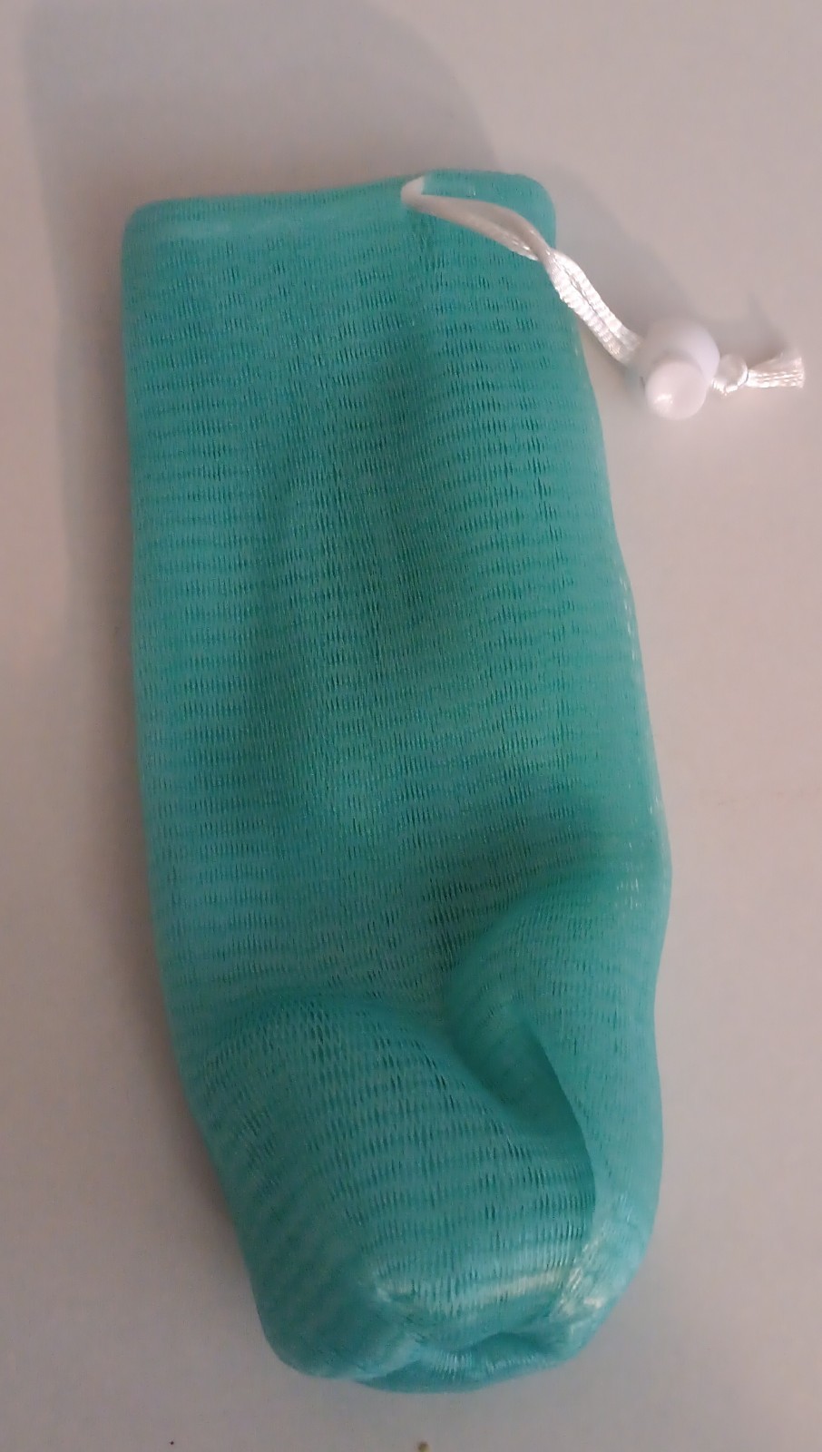 Green Mesh Rectangular Drawstring Storage Bag, 15cm Height, Less Than 5x6in