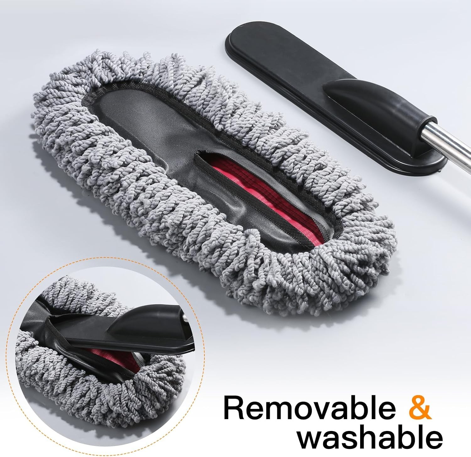 3 Pack Large Microfiber Car Duster Exterior Scratch Free with Extendable, Car