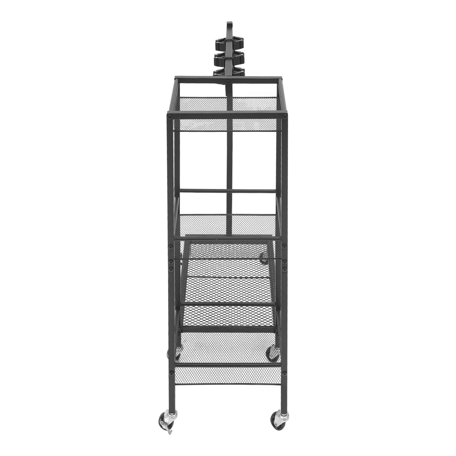 Mobile Cleaning Trolley Cart with Wheels 25.6×11.8×33.5 Inch for Home Office