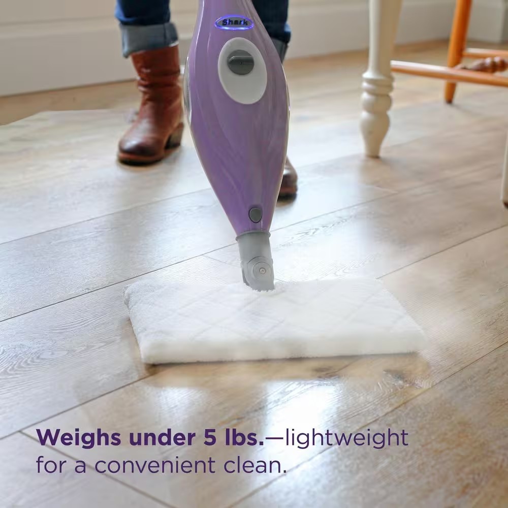 New Shark Corded Steam Pocket Mop Stick Cleaner Hard-Floor Surfaces Purple S3501