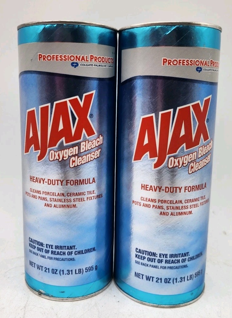 AJAX Oxygen Bleach Cleanser 21 Oz 2 Pack Heavy Duty Professional Cleaner