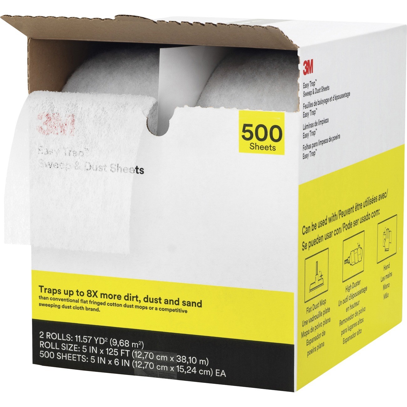 3m Easy Trap Dust Mop Refill – 5″ Width (55655w)