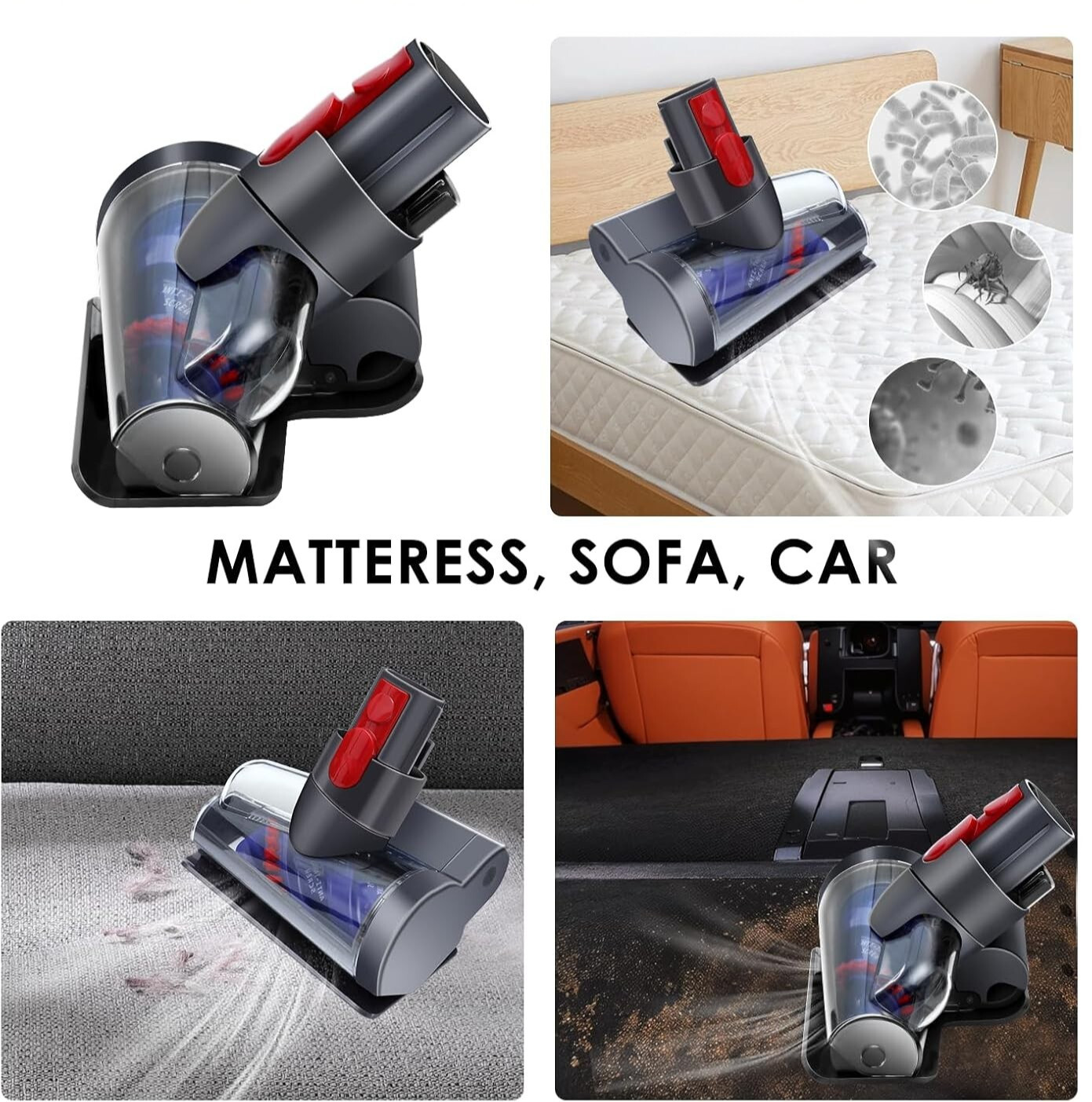 OEM Dyson V7 V8 V10 V11 V15 Mini Motorized Head Brush 5.5″ Car Stairs Upholstery