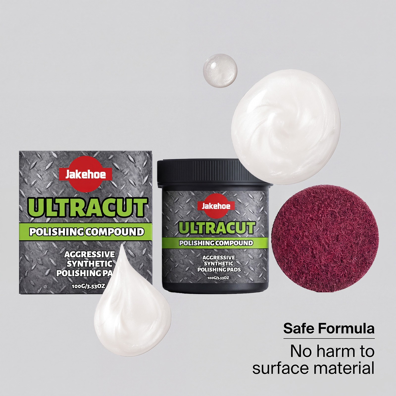 3x Ultracut Polishing Compound,Surface Restoration Polish With Pad 100G~US STOCK