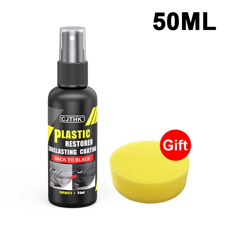 Car Plastic Restorer Back to Black Gloss Plastic Renovator Longlasting Coating L