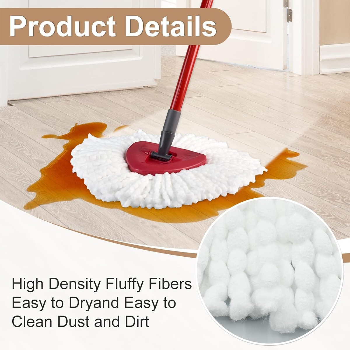 360° Rotating Replacement Mop Base Parts Refill Head Disc For O-Cedar Easy Wring
