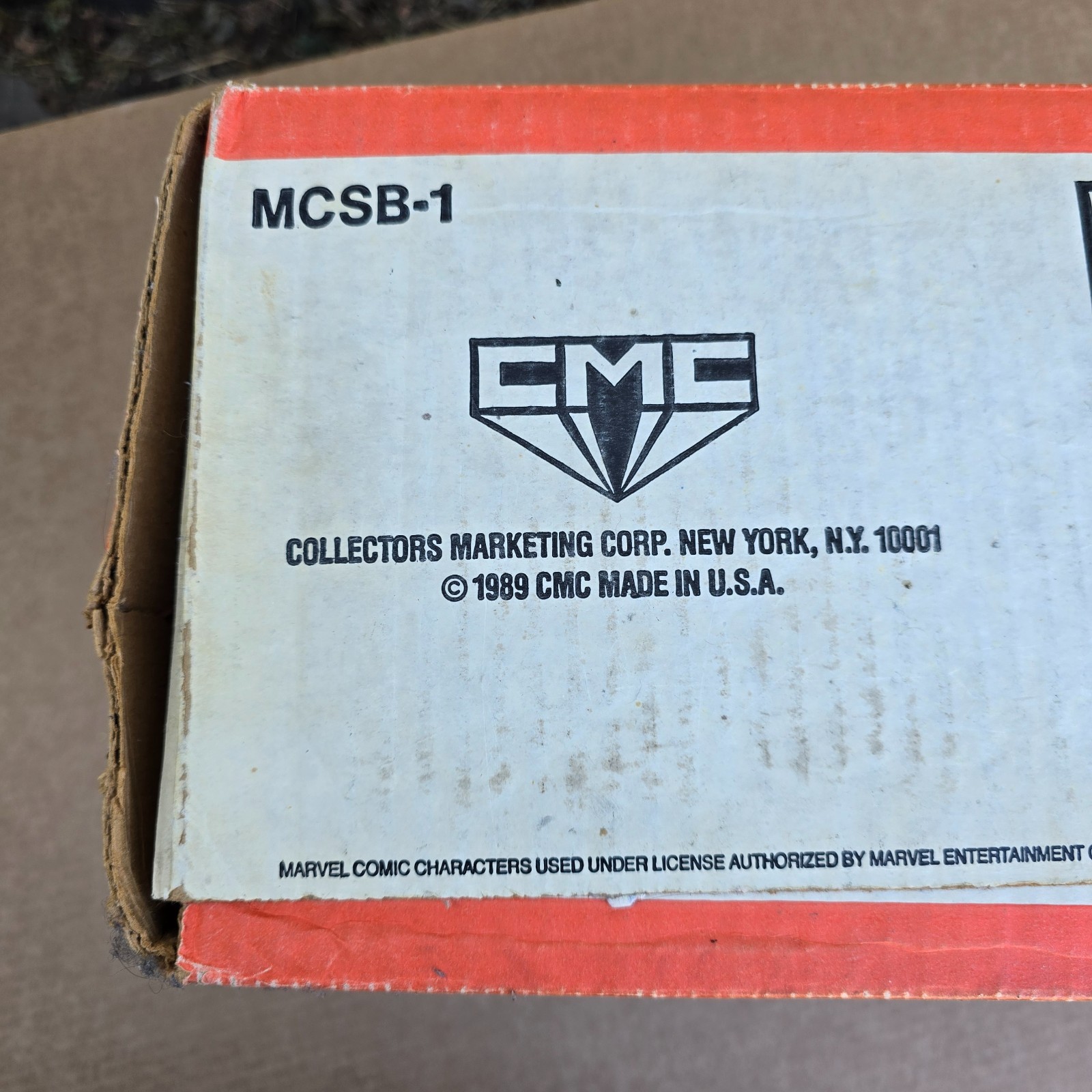 Vintage Marvel Comic Book Collection Storage Box 1989 CMC Wolverine Spiderman