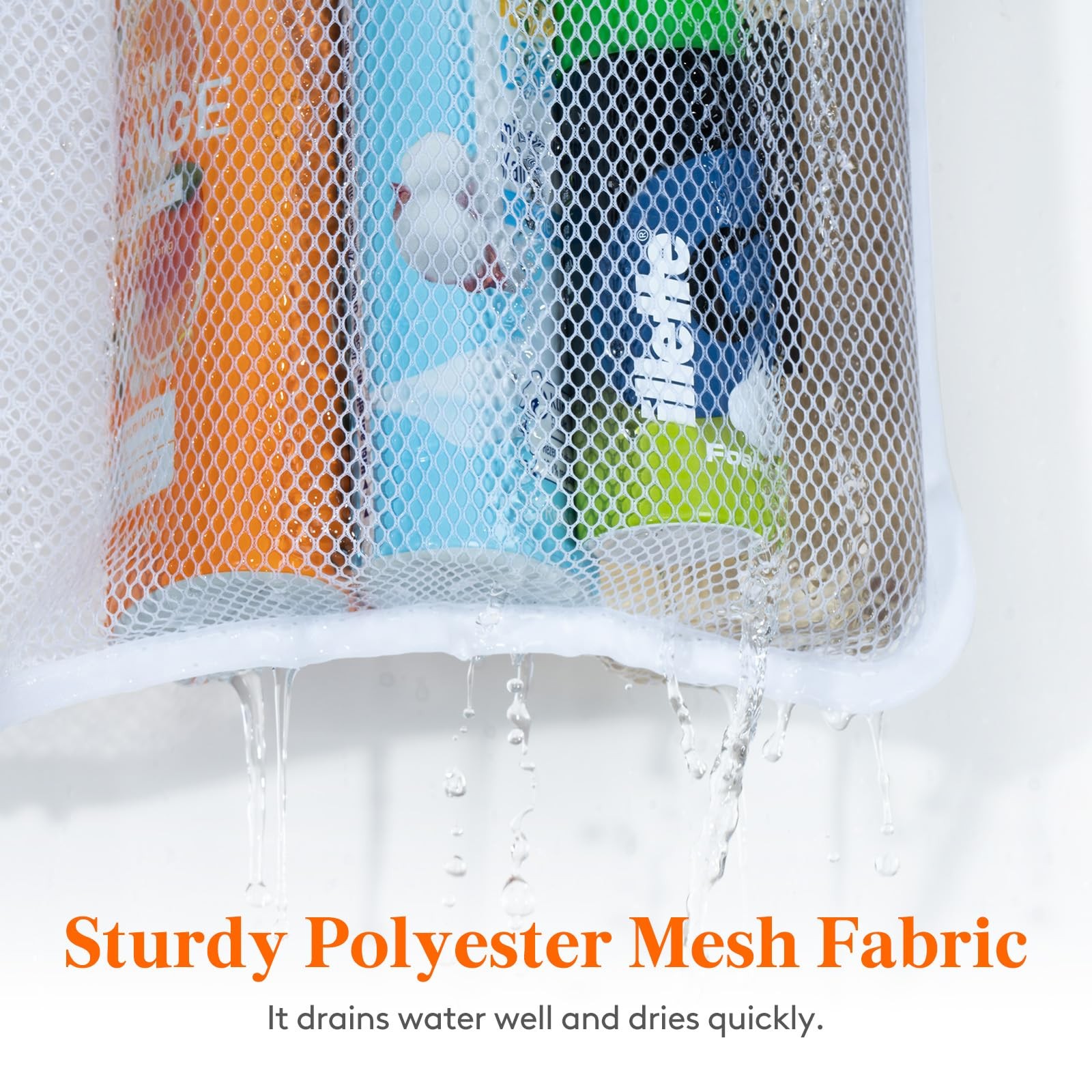 Lifewit Mesh Shower Caddy, 7 Pockets Hanging 17″ x 25.6″, White