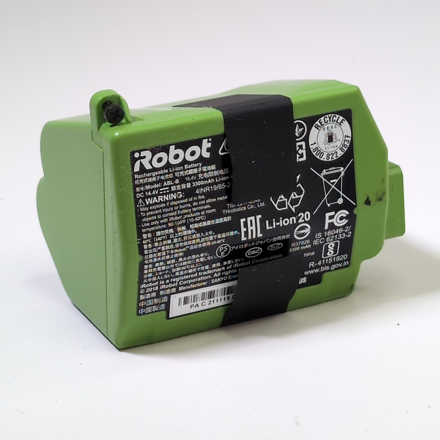 iRobot ABL-B 14.4V 3300mAh Li-ion 48Wh Replacement Roomba Battery 4INR19/65-2