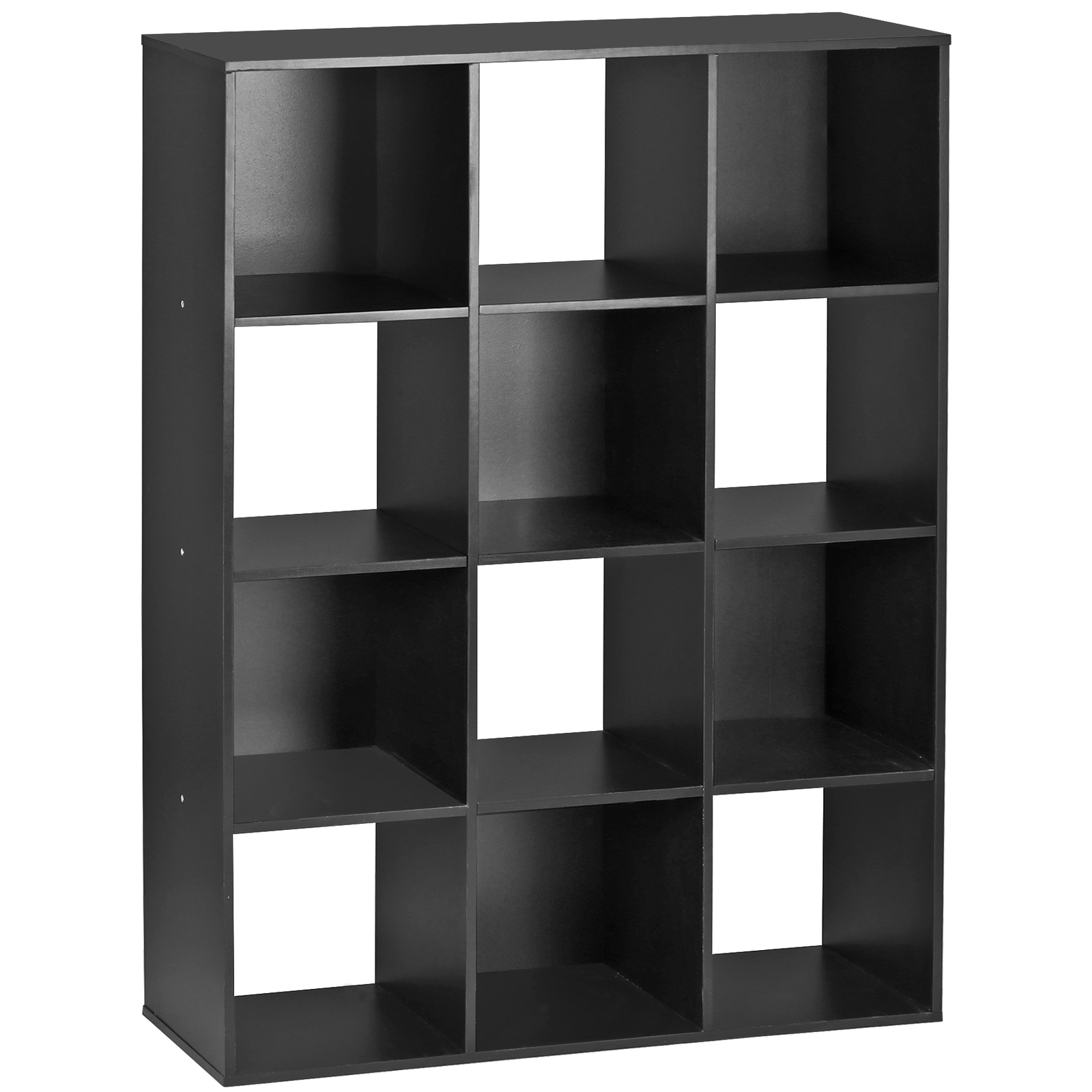 12 Cube Storage Organizer 3 Tier Black Bookshelf Free Combination Cube Shelves