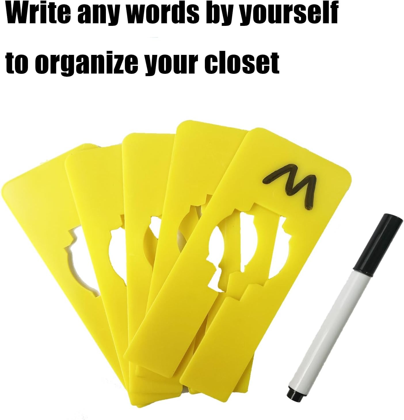 30 Pcs Dividers for Hanging Clothes, Clothing Plastic Rack Size Dividers