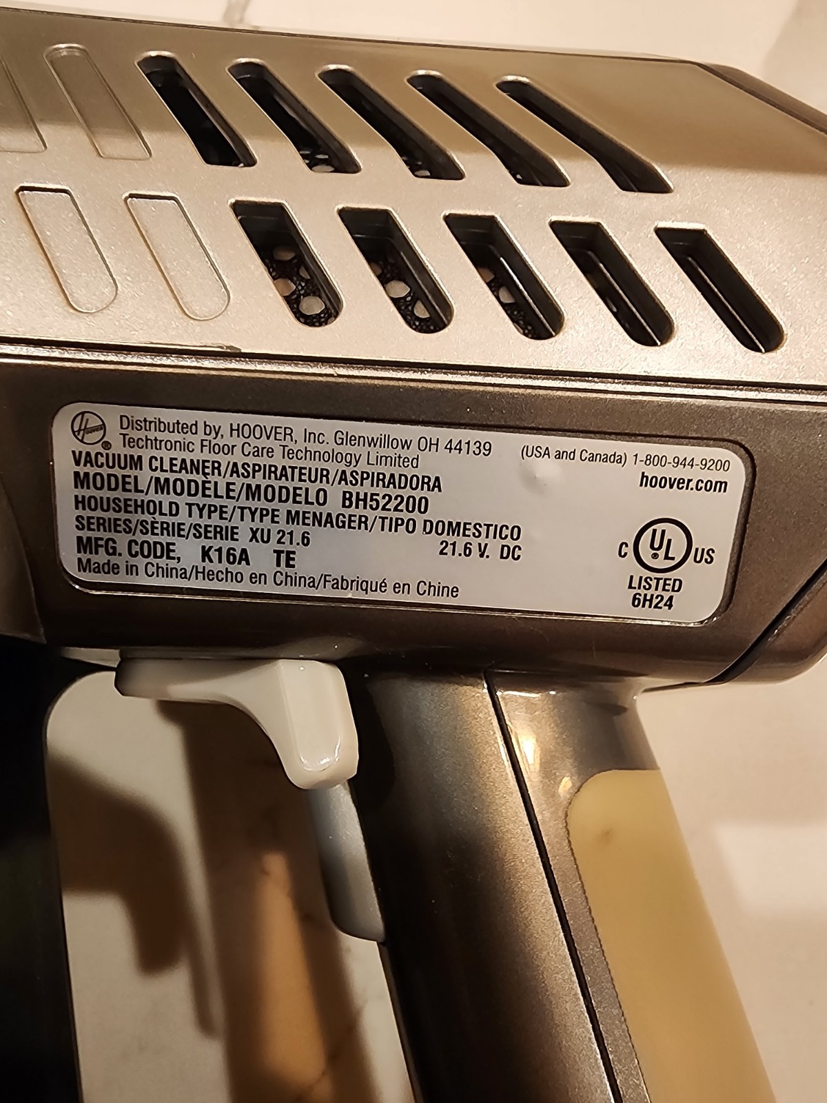Hoover Cruise Cordless Stick Vacuum BH52200 Motor Head Unit