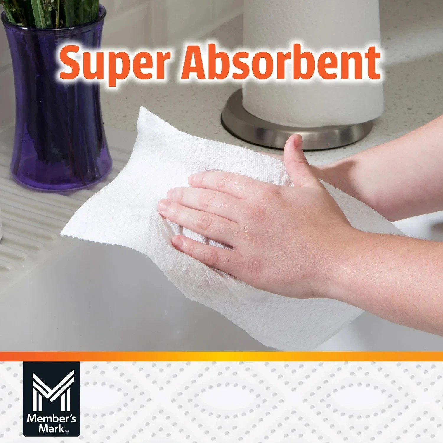 Member’s Mark Paper Towels 15 Mega Rolls | Durable 2-Ply | Ultra Absorbent