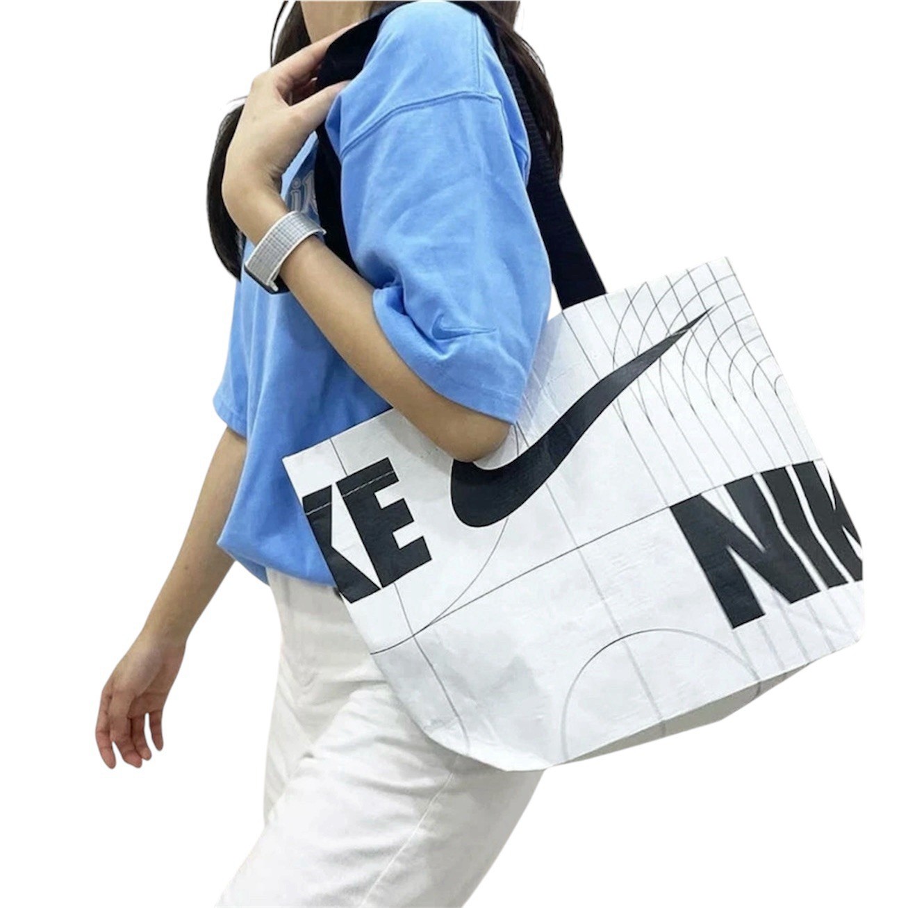 Nike Move to Zero Eco-Friendly Reusable Grocery Laundry Shopping Bag Gift Tote