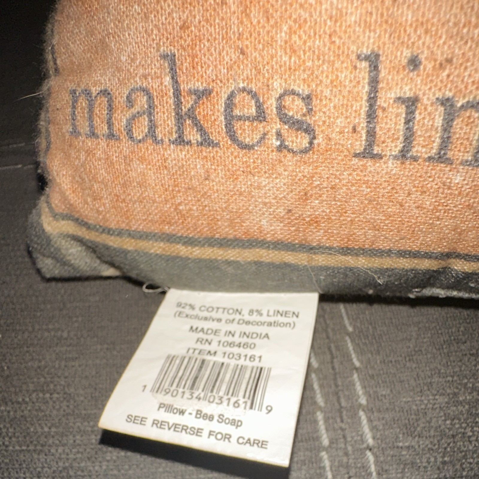 Cavallini & Co. Bees & Honey Floral Canvas Tote Bag and Bee Soap Pillow