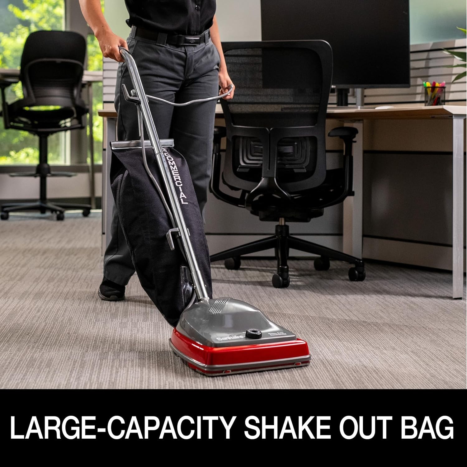 SC679K Tradition Upright Commercial Bagged Vacuum, Red