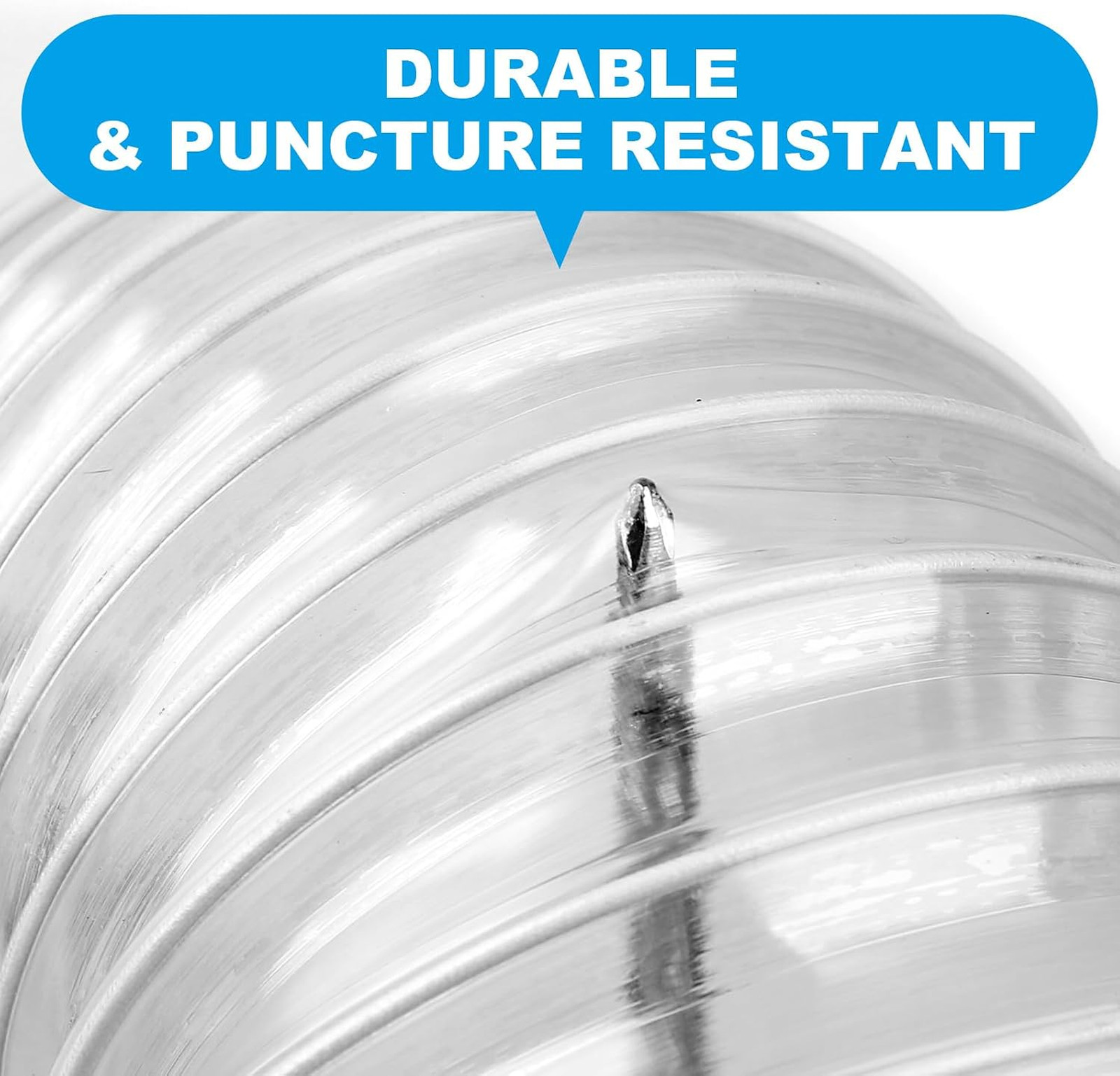 4″ x 50′ Heavy PVC Dust Collection Hose, Flexible Clear Debris and Fume