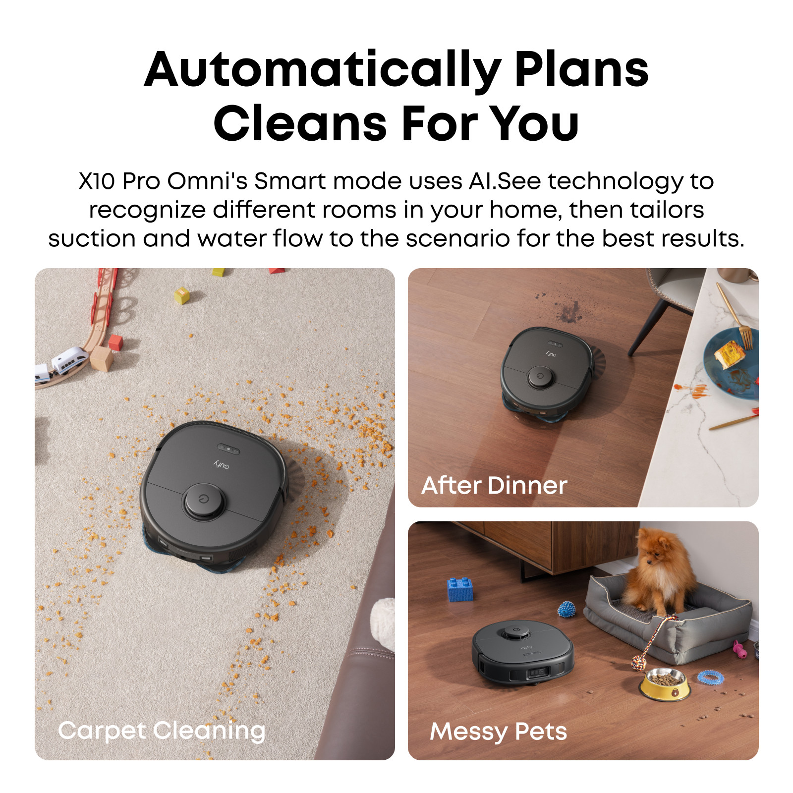 eufy X10 Pro Omni Robot Vacuum Dual Mops Wash&Dry 8000Pa Self Emptying|Refurbish