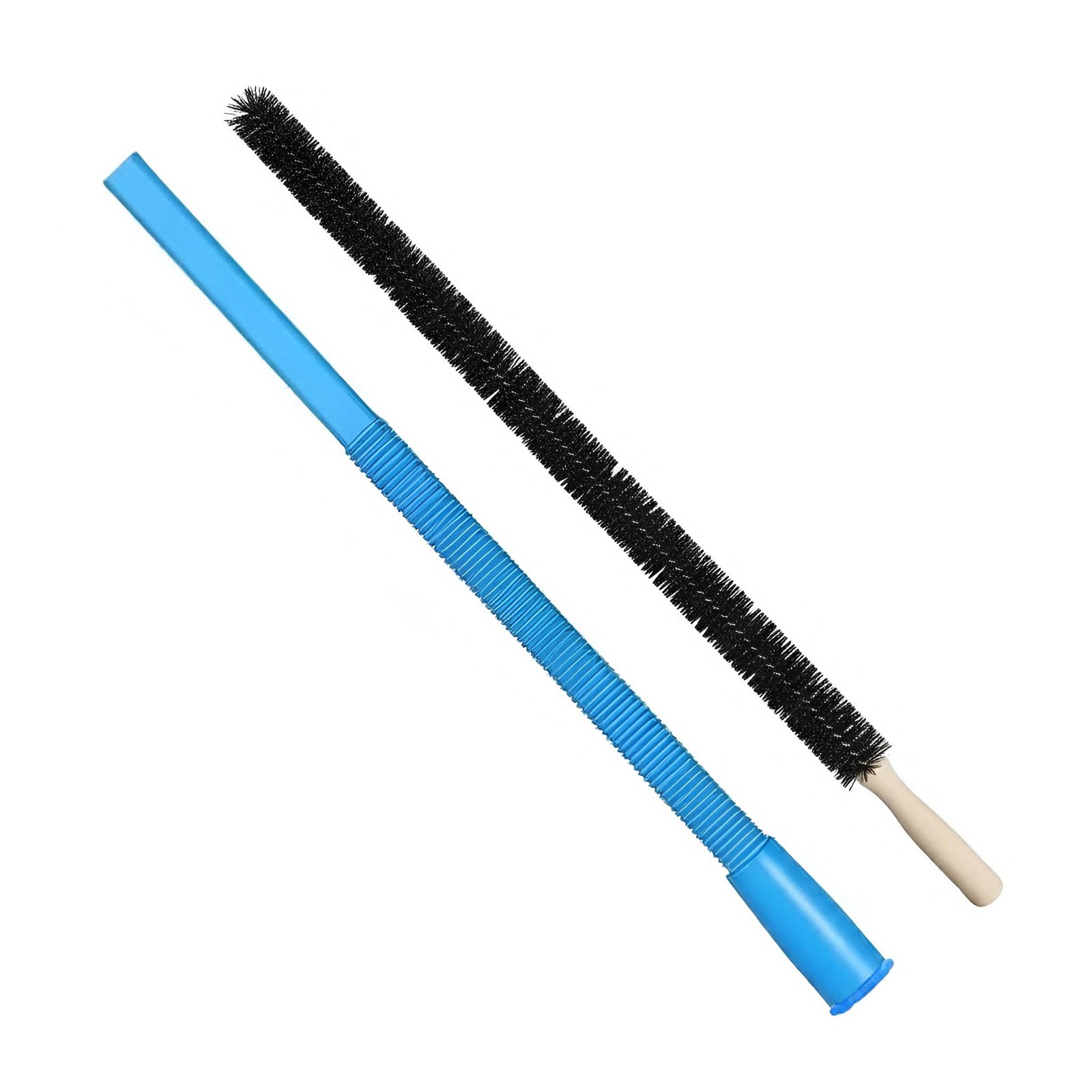 Clothes dryer vent cleaning kit with vacuum hose attachment brush, lint remover