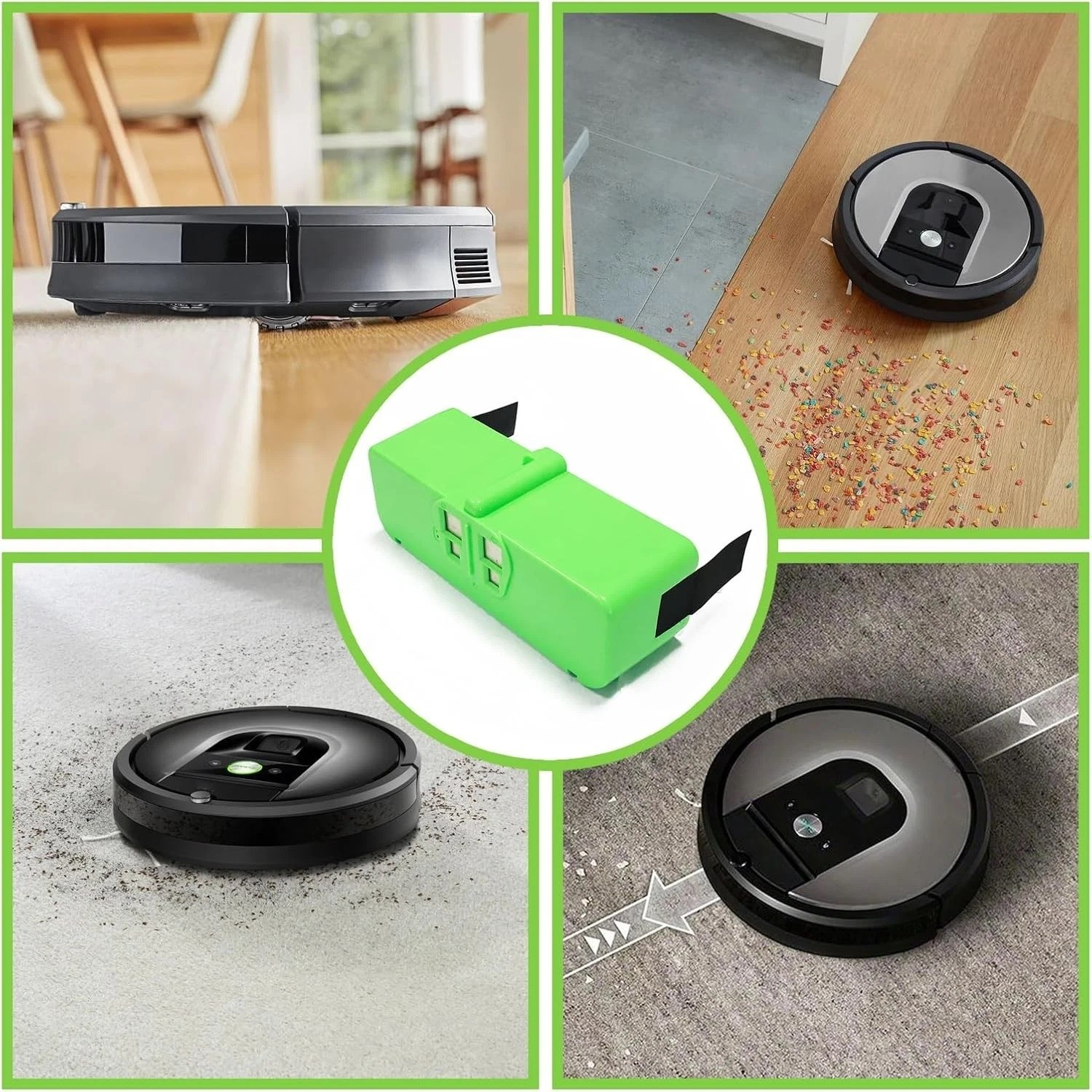 36Wh 1800LI iRobot Roomba Battery For Roomba R3 500 600 700 800 900 Series 14.4V