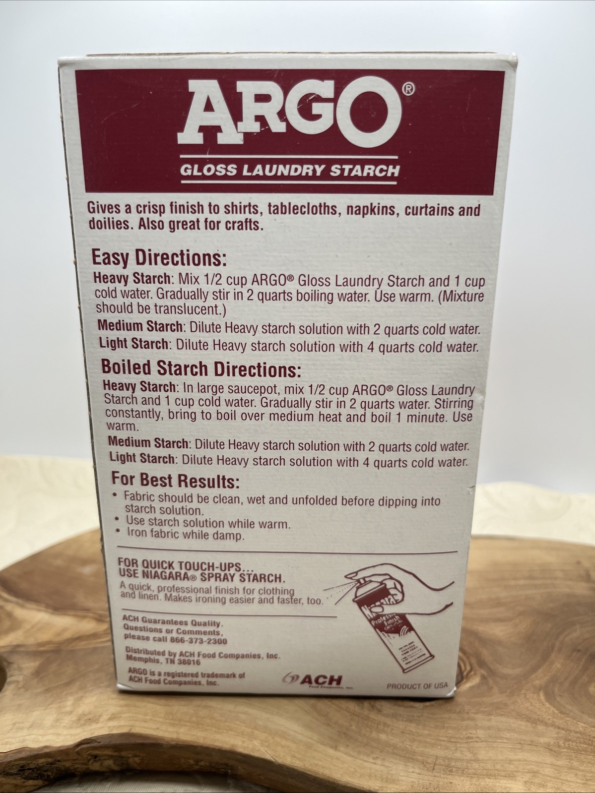 ARGO Gloss Laundry Starch 16 Oz Discontinued Free Shipping