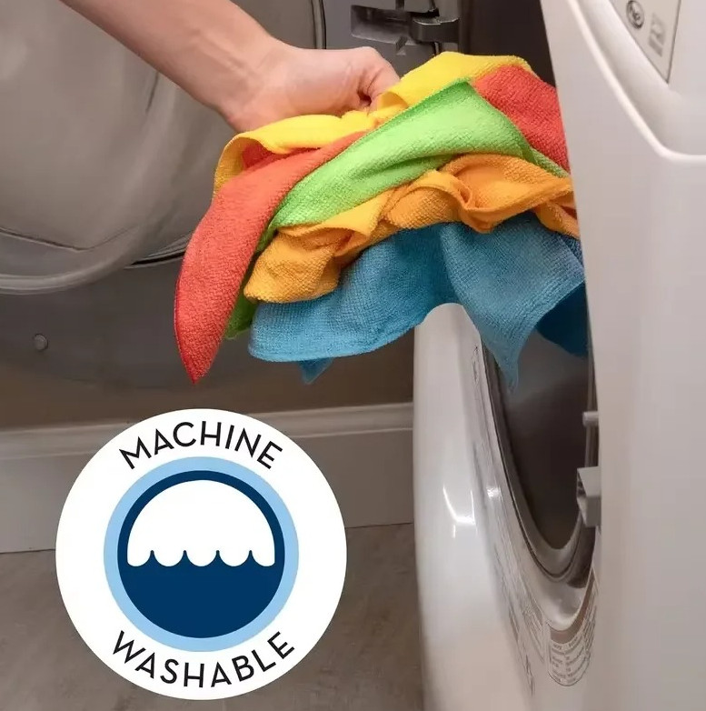 20pcs Microfiber Cleaning Cloths – Absorbent Rags for Kitchen & Bathroom – NEW