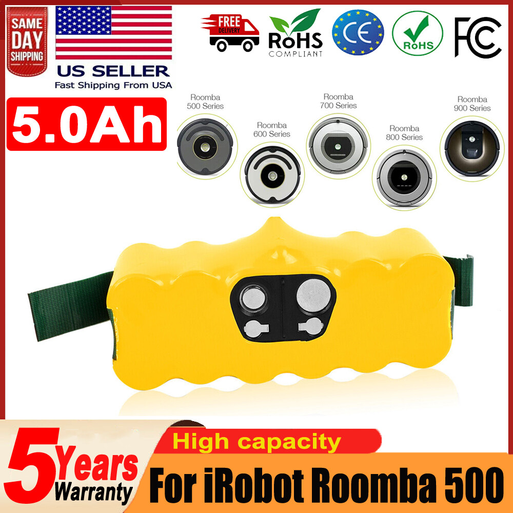For Roomba 650 655 Battery R3 500 600 700 800 900 550 770 780 790 R3 5.0Ah 14.4V