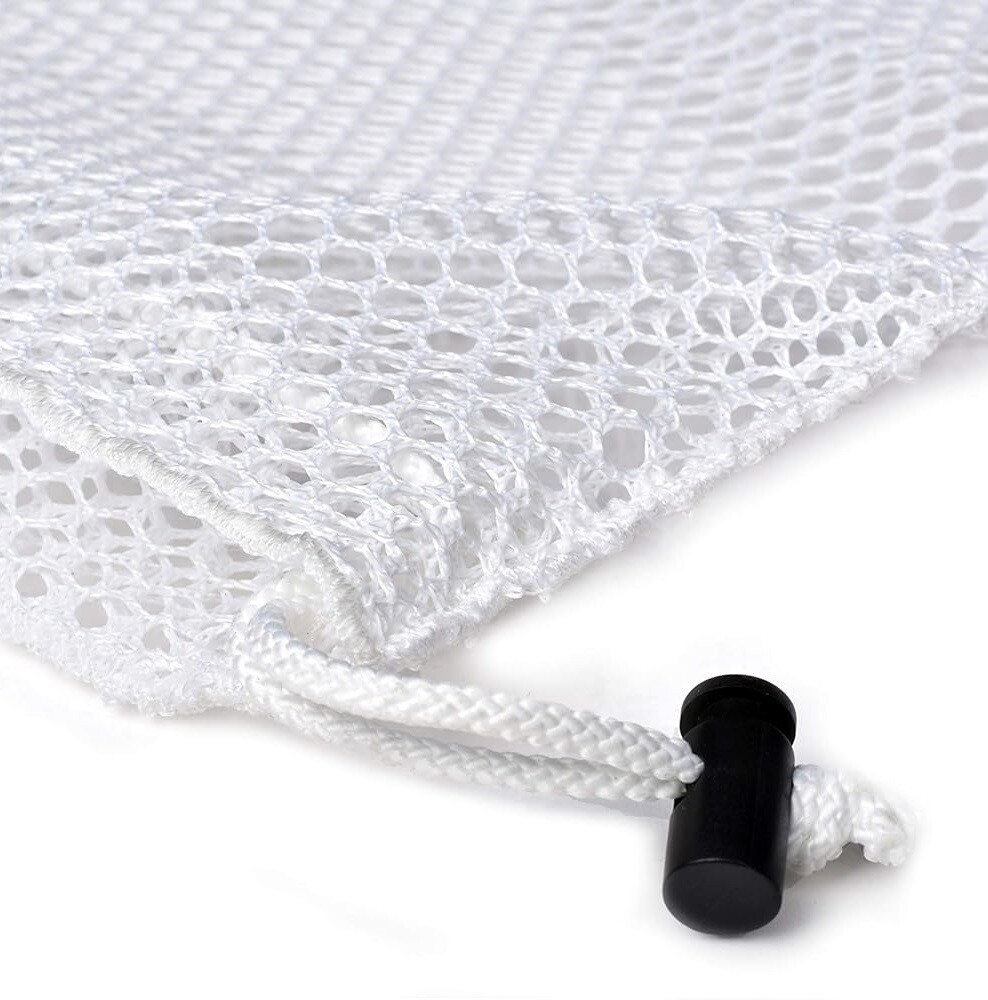3×Heavy Duty Large Mesh Net Wash Clothes Laundry Bag With Drawstring Top Closure