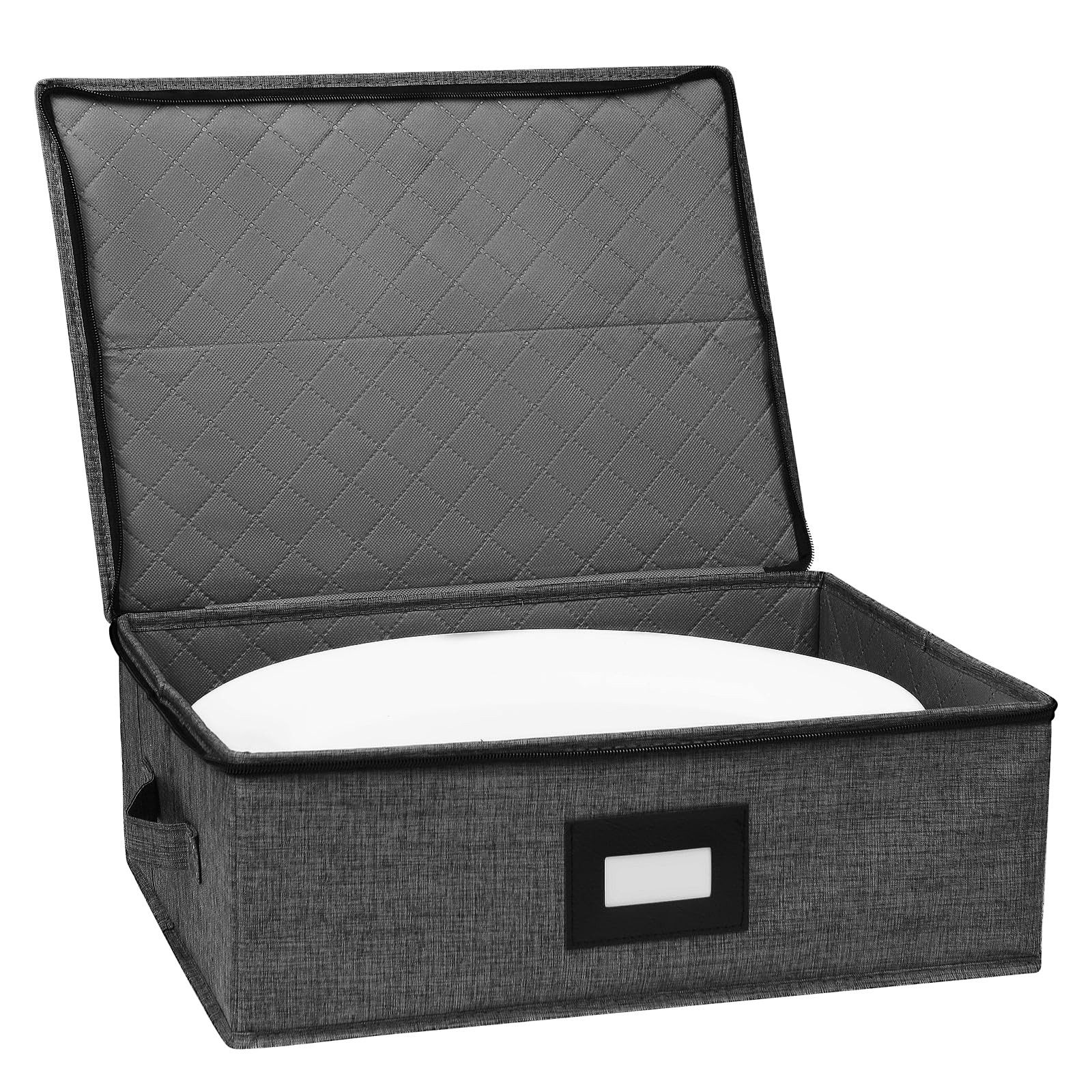 China Storage Containers, Platter Storage 17″ x 13″ x 6″ for Dinnerware Stora…