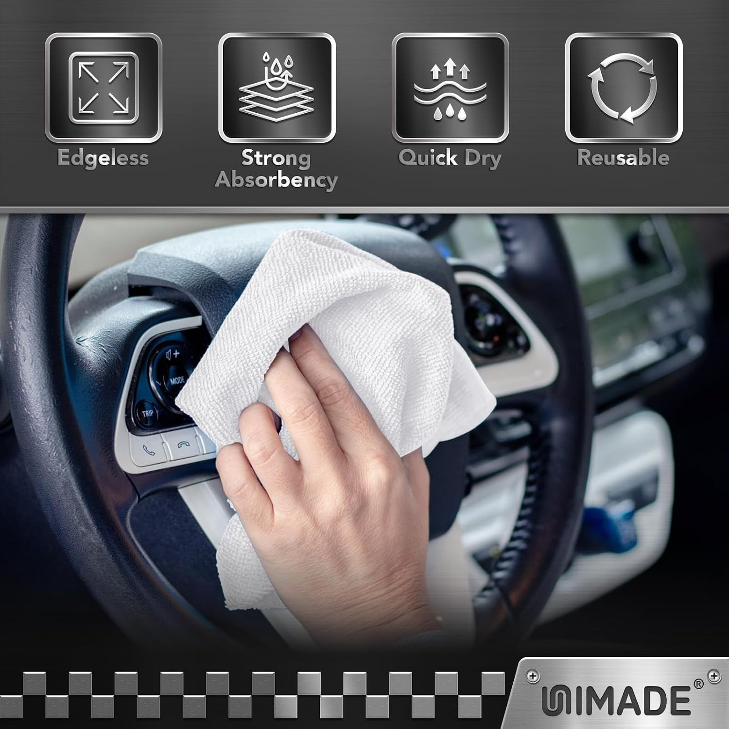 Shop Towels, 400 Pack Commercial Grade Work Rags Microfiber Towels | for Cars Cl