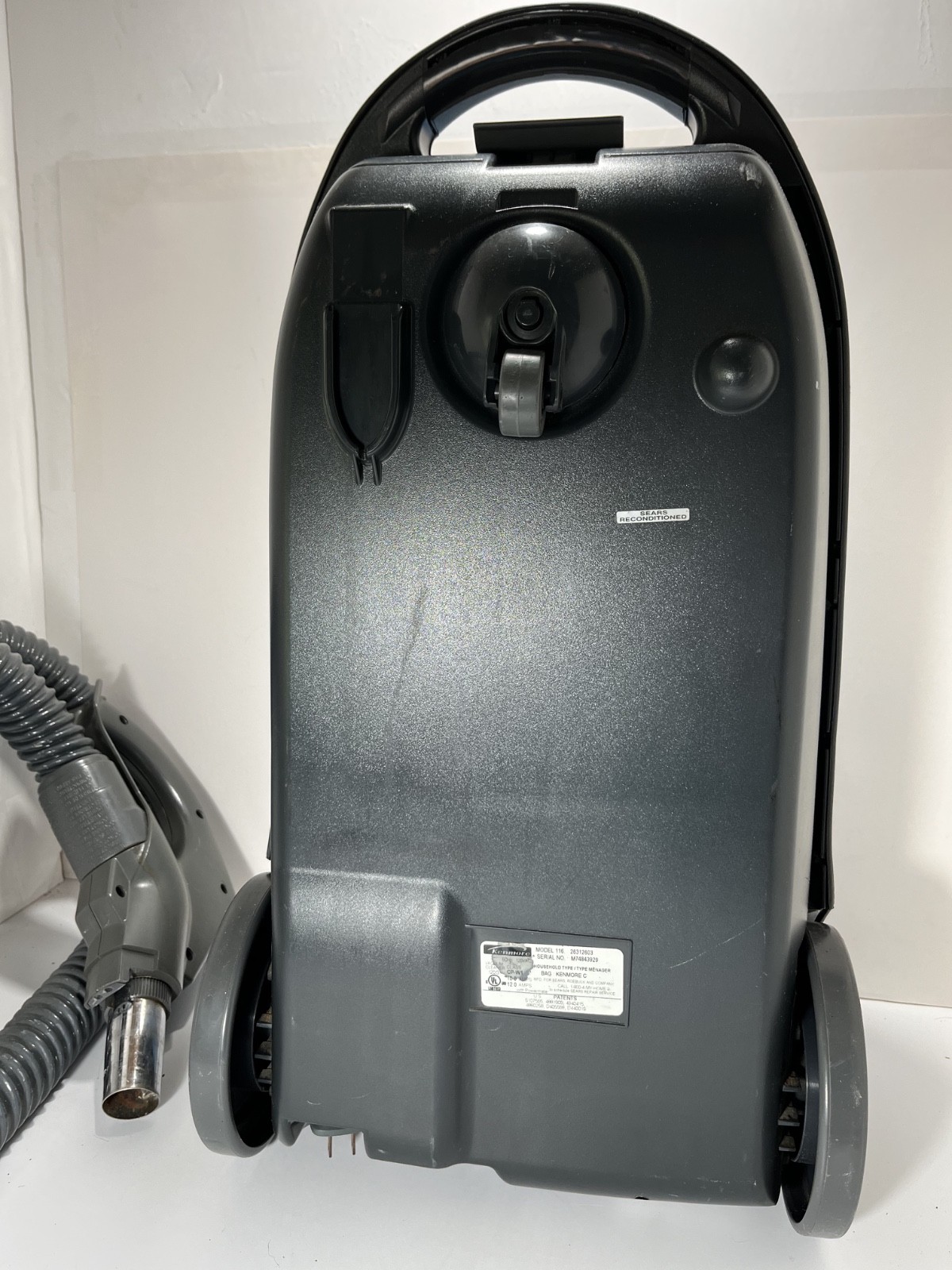 KENMORE HEPA Bagged Canister Vacuum Model 116 BODY w/3 Attachments/Hose – READ