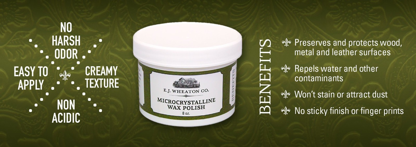 Microcrystalline Wax Polish Metal Leather Wood Surface Protective Sealer 8 oz