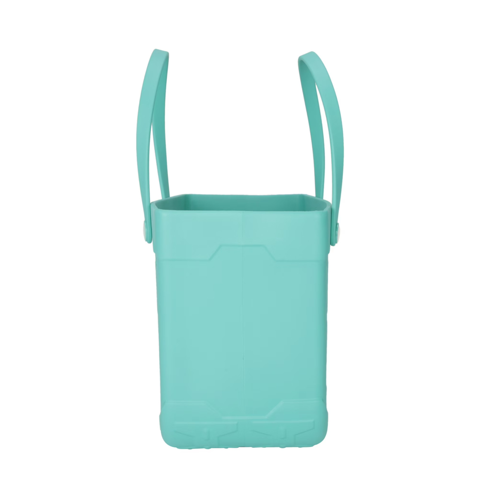 Large Flex Laundry Tote Waterproof Washable EVA Storage Basket Teal 40 lb