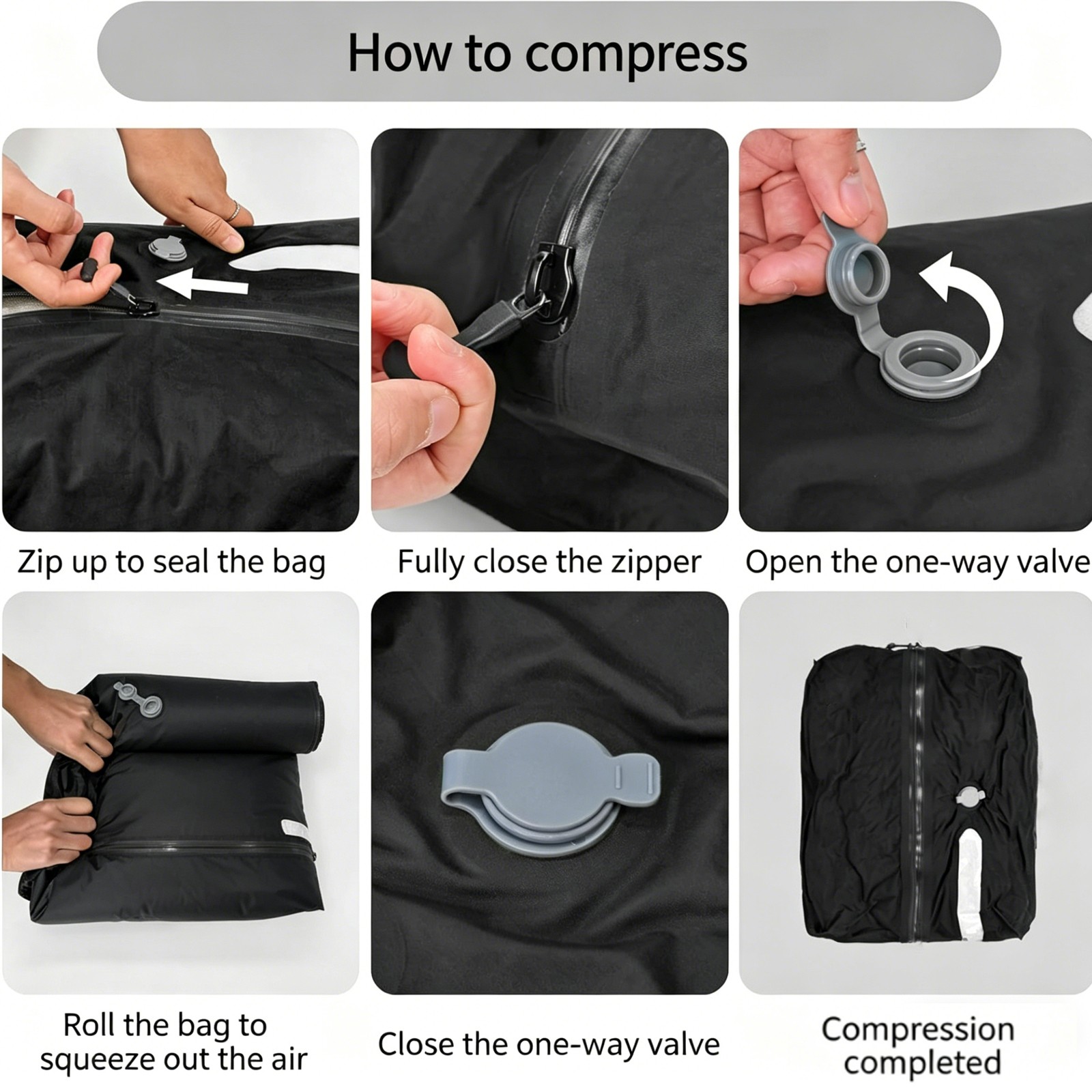14pcs Travel Vacuum Storage Bags w/ Pump Space Saver Garment Seal Clothes Bag US