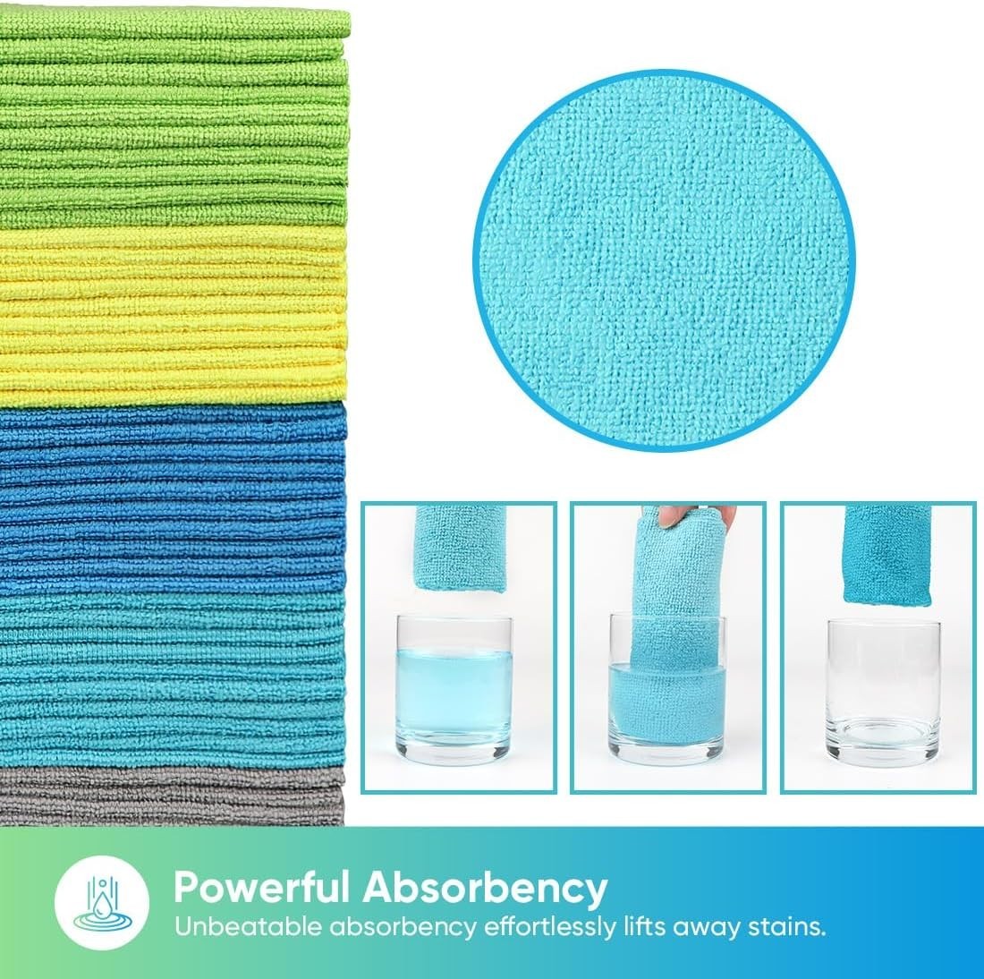Microfiber Cleaning Cloth Towel Rag Car Polishing No Scratch Detailing 100 Pack*