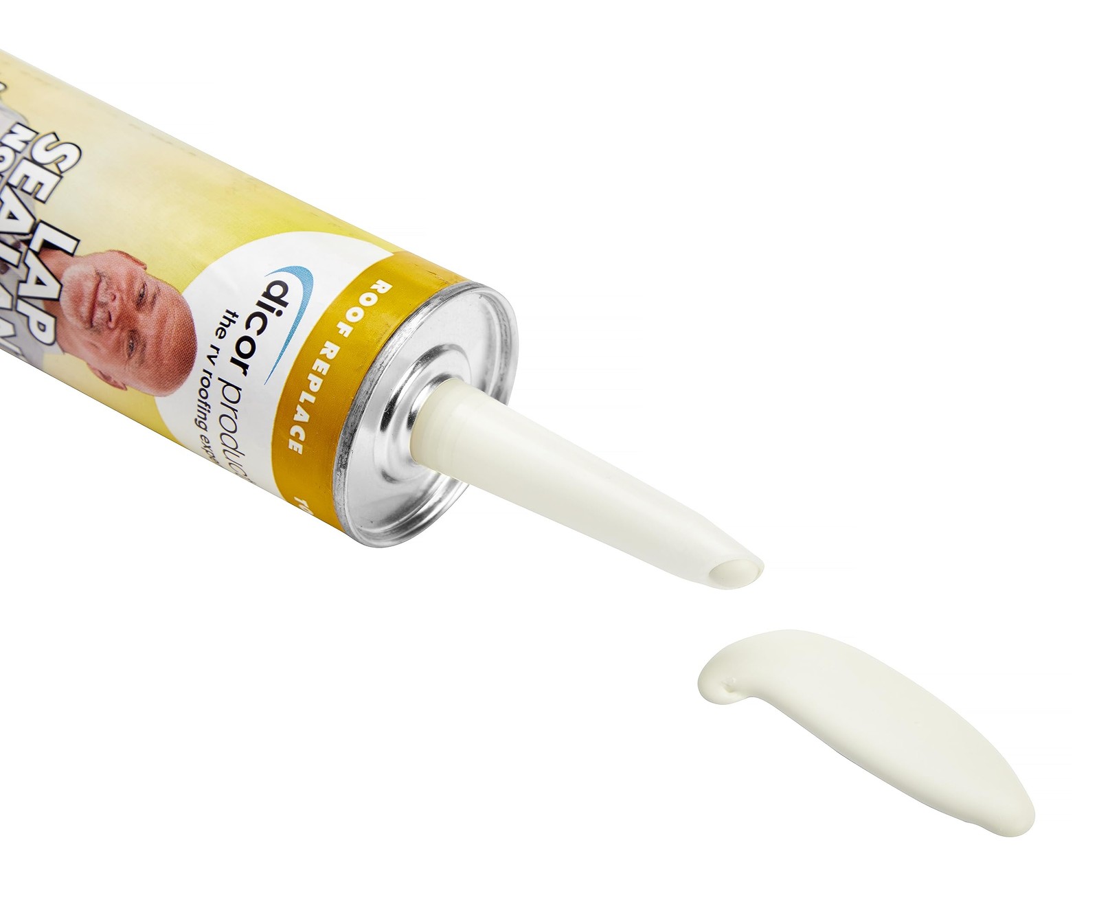 Dicor 551LSV-1 Non Leveling Lap Sealant Tube Ivory 10.3 Oz RV Roof Waterproof