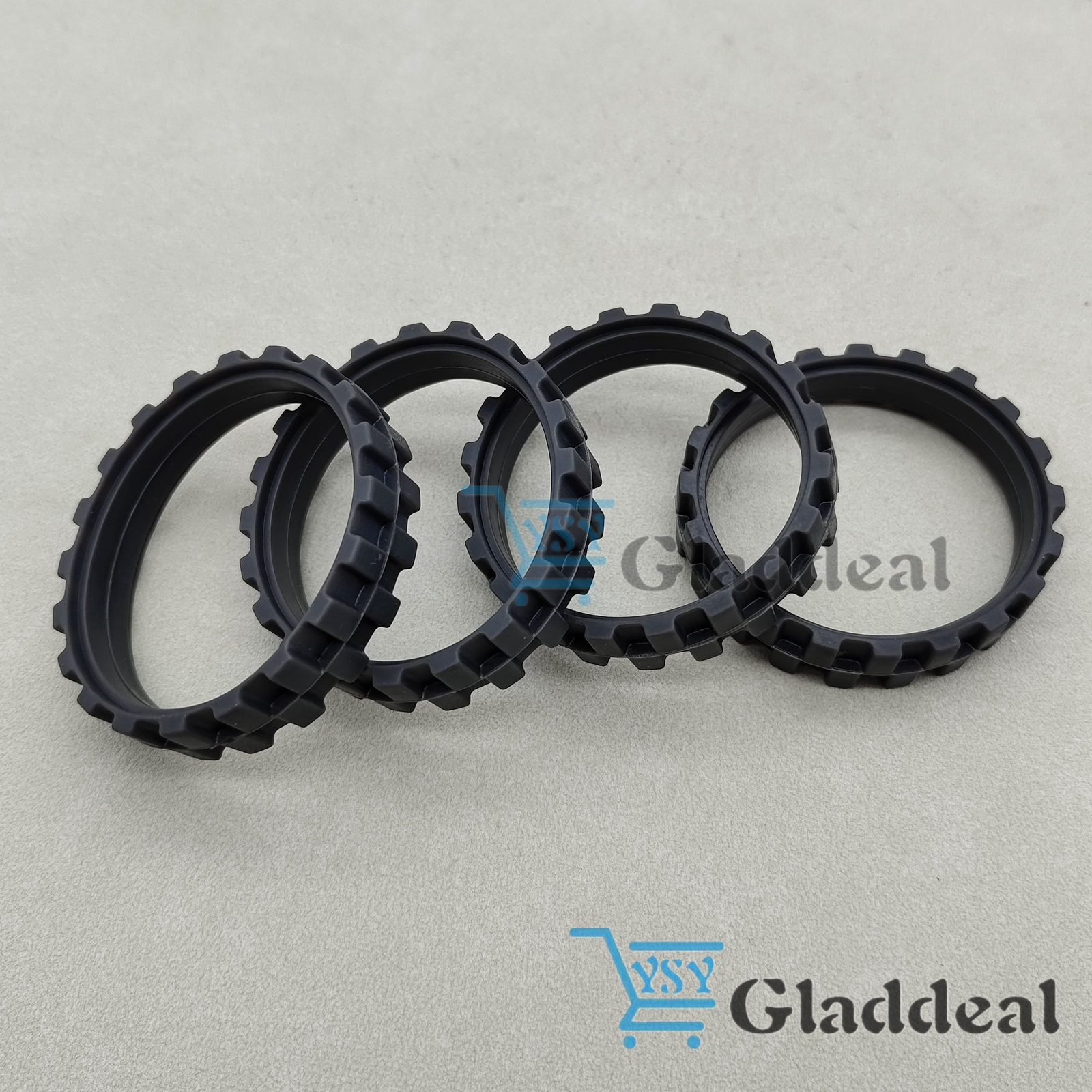 4X Vacuum Robot Tires for Irobot Roomba Wheels Series 5/6/7/8/9/I7 S9+ Anti-Slip