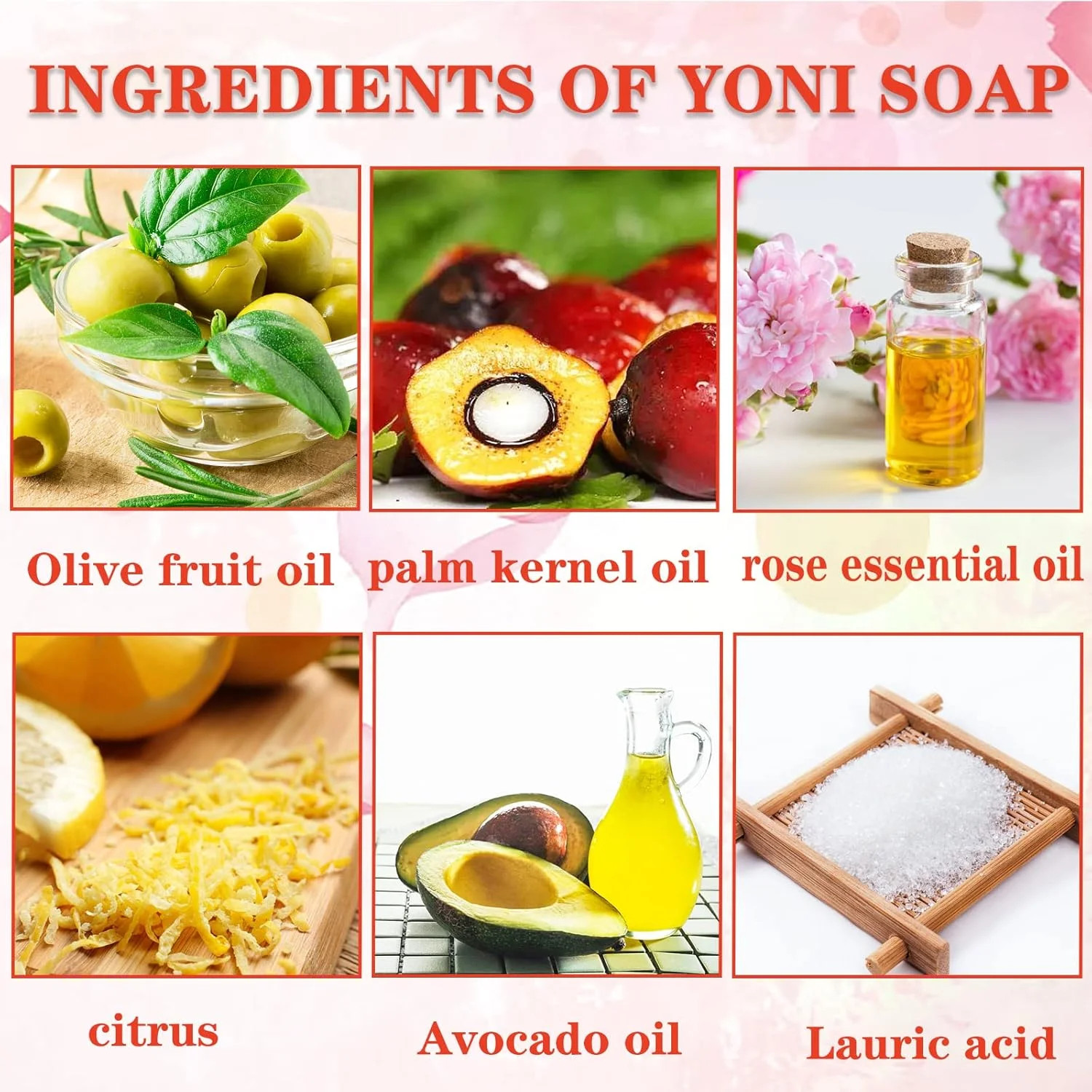 2 PCS Yoni Soap Bars for Women, 100% Handmade Natural PH Balanced & V Cleansing