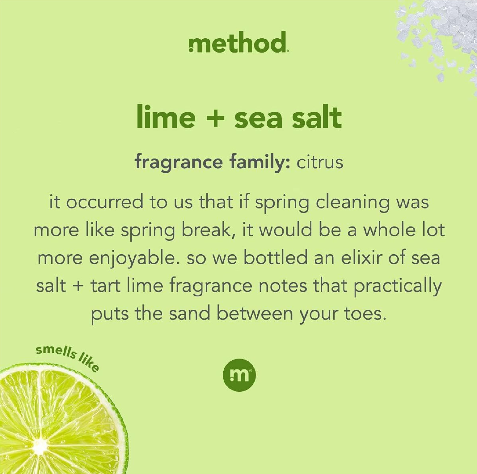 Method Dish Soap, Lime + Sea Salt, Tough on Grease, 18 Fl Oz (Pack of 1)