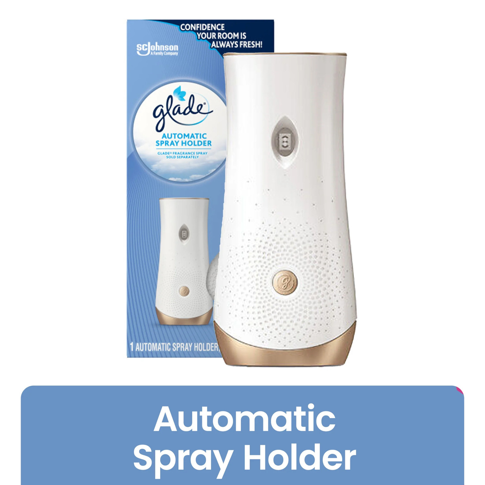 Glade Automatic Spray Holder Battery Operated Air Freshener 2 Pack