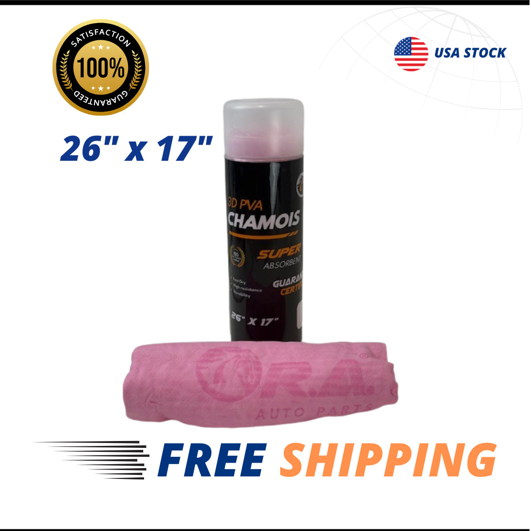 R.A. Premium 26×17 Shammy Cloth for Car Drying-Super Absorbent Synthetic Chamois
