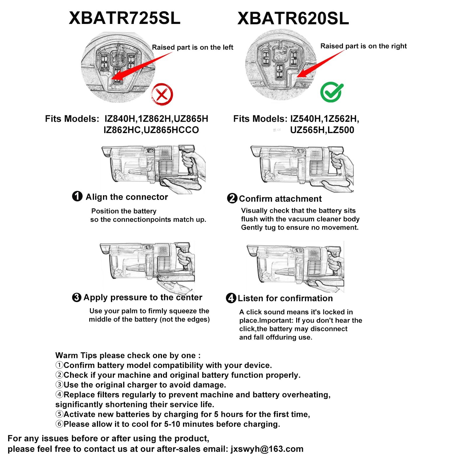 Replacement for Shark XBATR620SL Battery Compatible with IZ540H, IZ562H, UZ56…